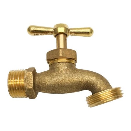 Robinson Tech International New Jersey THEWORKS Hose Bibb - 1/2" MIP x 3/4" MHT LFBV179